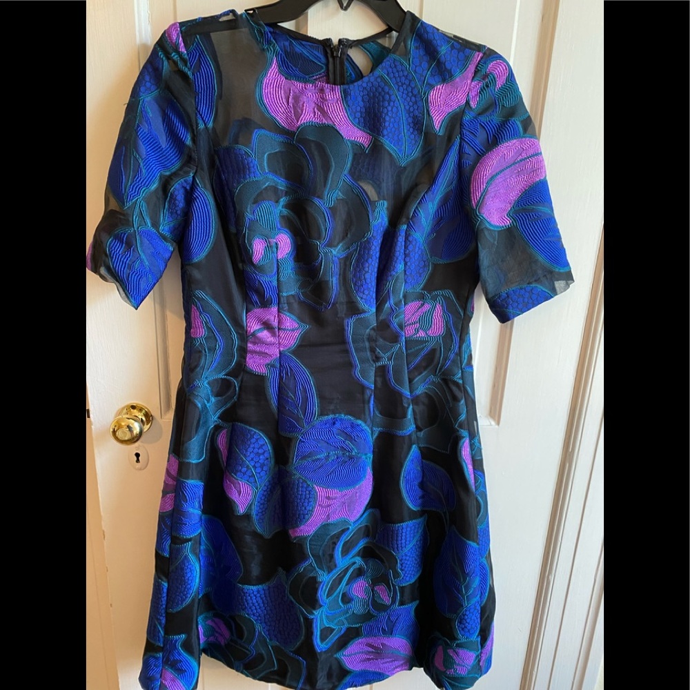 Lela Rose Black Tie Dress